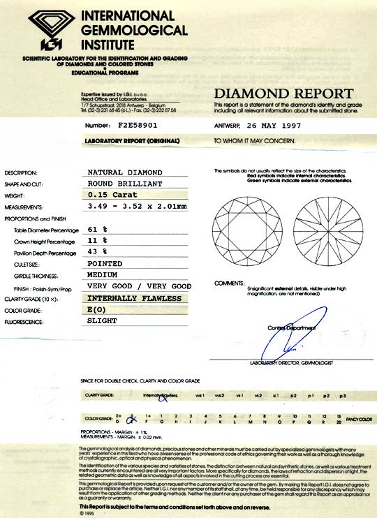 Foto 9 - Diamant 0,15ct Brillant IGI Lupenrein River VG/VG, D5833