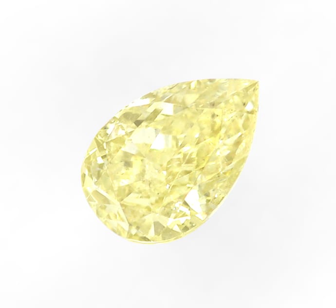 Foto 2 - Tropfen Diamant 0,32 Carat in Fancy Yellow, D6908
