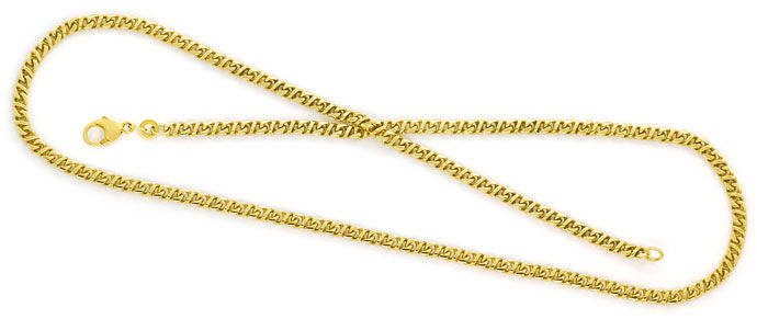 Foto 1 - Designer-Goldkette im Achtermuster 51cm massiv Gelbgold, K3051