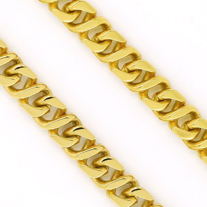 Foto 2 - Designer-Goldkette im Achtermuster 51cm massiv Gelbgold, K3051