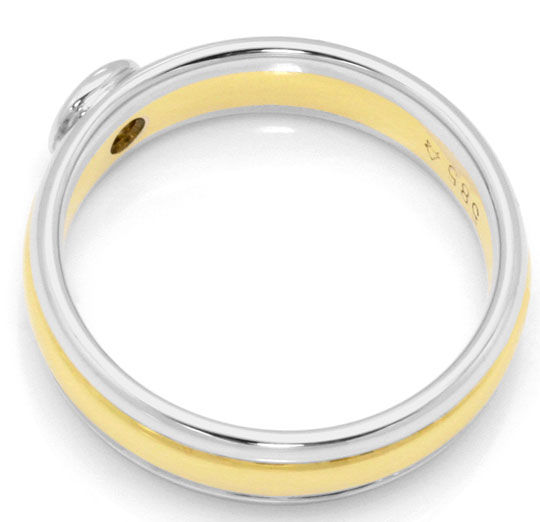 Foto 3 - Brillant-Ring 0,125ct Top Wesselton Gelbgold-Weißgold, S4650
