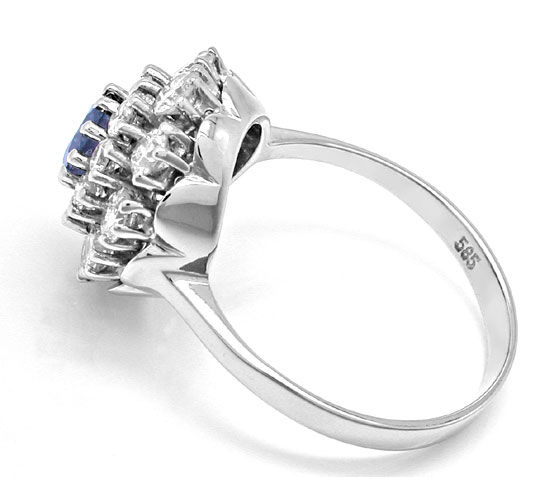 Foto 3 - Diamant Safir Ring 1,28 Carat Brillanten, S8881